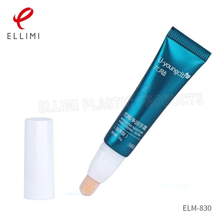 Empty Lip Gloss Squeeze Tubes Flocking Head